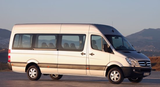 bucharest airport to bucharest city minibus transfer mercedes sprinter